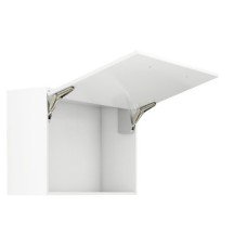 Single Door Flap Fitting Complete Set Free Flap 1.7 107° opening angle Model C grey RAL 7035 cover caps