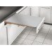 Pull Out Table Rapid Self Supporting Load bearing capacity 100 kg For cabinet width 600 mm stainless steel effect Pull Out Table Rapid Self Supporting Load bearing capacity 100 kg For cabinet width 600 mm stainless steel effect