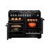 Range Cooker Dual Fuel 1100 mm Rangemaster Encore Deluxe 110 Stainless steel with chrome trim - EDL110DFFSS/C