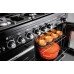 Range Cooker Dual Fuel 1100 mm Rangemaster Encore Deluxe 110 Stainless steel with chrome trim - EDL110DFFSS/C