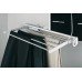Pull out Rails for Ties Trousers and Skirts Aluminium rail with plastic rack/clips Black rack