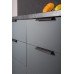 Profile Handle Aluminium Fixing Centres 32-1056 mm Ona Brushed black hole centres 1056 mm