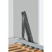 Bed Fitting Set  for End Mounting Beds Foldaway Bed Fittings Steel Anthracite (RAL 9011)