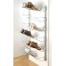 Shoe Rack Wall Rail to suit 892.12.906 Steel and plastic Anodised aluminium rails with grey plastic end caps