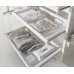 Wire Basket for Elite Soft Close Vibo For hanging onto pull-out frame Silver epoxy finish basket width 305mm