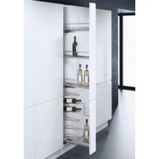 Pull Out Unit with Baskets and Wine Rack for 150 mm Cabinet VS WIRO Chrome