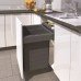 Waste Bin System with Matrix Box P Drawer Sides and Runners Ninka One2Five For cabinet width 500 mm 2 x 32L bins