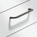 D Pull Handle Zinc Alloy Fixing Centres 64-320 mm Curly Matt black - fixing centres 160 mm