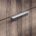 Profile Handle Aluminium Fixing Centres 32-416 mm Curve Stainless steel effect finish fixing centres 320 mm