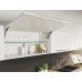 Single Door Flap Fitting Complete Set Free Space 1.11 90° or 107° opening angle Model C light grey