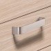 D Pull Handle Aluminium Fixing Centres 128-480 mm Pembridge Stainless steel effect fixing centres 192 mm
