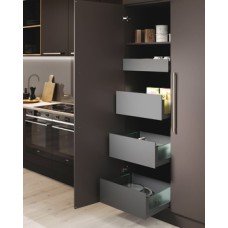 Grass Nova Pro Scala Stack Tower Sets of Drawers with Glass Sides For cabinet width 400 mm 1x standard and 3x pan stone