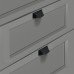 Cup Pull Handle Zinc Alloy Fixing Centres 96 mm Augusta Matt black
