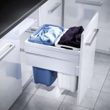 Laundry-Carrier Hailo Built-in depth 528 mm For cabinet width 500 mm 2 x 33 litres
