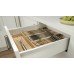 Metal Drawer Sides Single Walled 86 mm High White Häfele Matrix Box Single Complete with self closing runners with nylon rollers Installed length 450 mm
