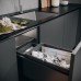 Pull Out Waste Bin 300 mm Vauth-Sagel VS ENVI Space XX Pro S / Pro With synchronised over extension runners For cabinet width 300 mm depth 515 mm 1x 32 + 1x 1.2 litres - lava grey