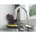 Mixer Tap Single Lever Pull Out Spray C-Spout Grohe Vento Brushed super steel Grohe model 30 438 DC0