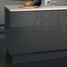 Acrylic Slab Drawer Front Ultragloss Anthracite Aspekt Hampstead Drawer / bridge door 355 x 496 mm