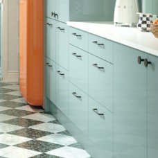 Acrylic Slab Drawer Front Ultragloss Aqua Aspekt Hampstead Drawer / bridge door 355 x 496 mm