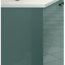 End Panel Ultragloss Aqua Aspekt Hampstead Base end panel 900 x 650 mm