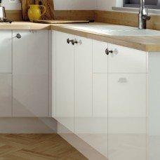 Slab Door Gloss Ice White Aspekt Skye Appliance 645 x 596 mm