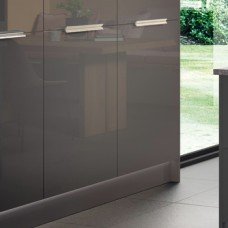Slab Door Gloss Slate Grey Aspekt Skye Fridge / freezer 980 x 596 mm
