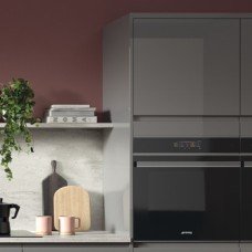 End Panel Gloss Slate Grey Aspekt Stirling Wall end panel 800 x 350 mm
