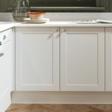 Shaker Door Matt Ice White Aspekt York Glazed 715 x 496 mm