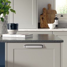 Shaker Drawer Front Matt Dove Grey Aspekt York Drawer / bridge door 355 x 496 mm