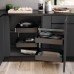 Swing Out Corner Storage Planero Lava Grey Baskets Vauth-Sagel VS COR Fold For cabinet width 800 mm for door width 400 mm left hand