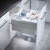 Pull Out Waste Bin Euro-Cargo Hailo With soft close For cabinet width 600 mm light grey