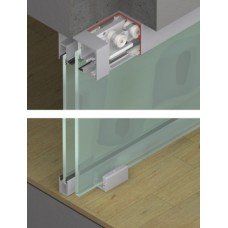 Fitting Set for Sliding Glass Interior Doors Hawa-Porta 100 GW Top hung system For 1 door