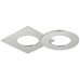 Bezel Recess Mounting for Loox LED 2025 and Loox5 LED 2091/2092/3091/3092 Round Silver coloured