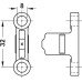 Front Fixing Brackets for Matrix Box P Standard Drawers For screw fixing