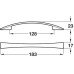 Bow Handle Zinc Alloy Fixing Centres 128 mm Octavia Lightweight Matt nickel