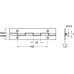 Continuous Hinge 1829 mm Length Stainless Steel Medium duty Open width 51 mm
