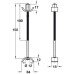 Worktop Connecting Bolt Length 150 mm Galvanized Steel Bolt length 150 mm dim. x 75-84 mm