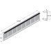 Ventilation Grille for Press Fitting with Slots Straight-edged Ventilation area 628.9 cm2 dimensions (L x W): 100 x 2000 mm max. installation dims. 1985 x 85 mm silver F1