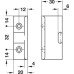 Angled Component Black Makrolon AD 30 Keku For screw fixing to substructures Mounting with hospa screws