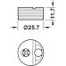 Recessed Connecting Fitting with Pre-Mounted Tightening Element Tofix for wood thickness: 18–26 mm For wood thickness: 18-26 mm brown