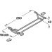 Wine Glass Rack Chrome Wire for Wall Cabinets For cabinet width 400 mm width 340 mm with 3 columns 4 fixing clips