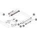 Drawer Set 89 mm High with Dynapro Tipmatic Runners Vionaro Length 450 mm graphite