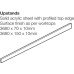 Upstand Solid Surface Lava Maia® 3680 x 150(H) x 10 mm