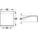 Pull Handle Zinc Alloy Fixing Centres 32 mm Maddox Polished chrome finish