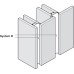 Profile Handle for Horizontal Fixing Under Wall Units Gola System A With shock absorber