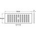Ventilation Grille Hit and Miss Type Width and height 289 x 193 mm aperture size 229 x 152 mm free air space 4680 mm2