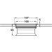 Worktop Waste Bin for Mounting in Ø 168 mm Hole Small Bin Bag Holder White plastic