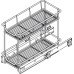 Pull Out Storage Unit Two Tier Chrome Linear Wire Basket For cabinet with hinged door 1 two tier basket included For cabinet width 300 mm basket width 200 mm