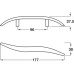 Bar Handle Zinc Alloy Length 177 mm Fixing Centres 96 mm Silas Polished chrome