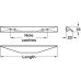 Pull Handle Aluminium Fixing Centres 96-320 mm Cutt Polished chrome fixing centres 192/320 mm